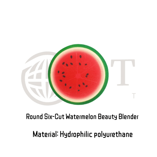 ST-MZ-015 | Round Six-Cut Watermelon Beauty Blender